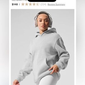 ALO Yoga Heather Gray Hoodie